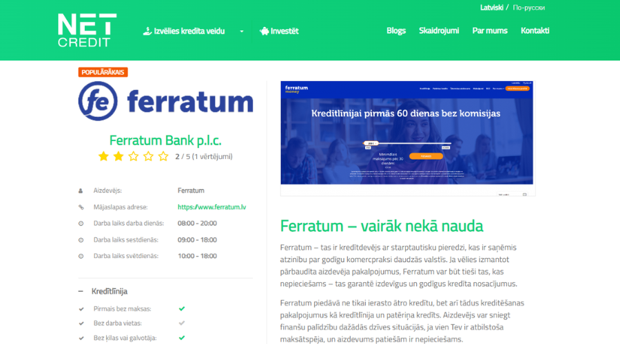 netcredit ferratum
